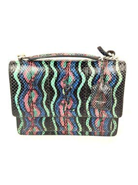 Saint Laurent Sunset Multicolor Snakeskin Medium Monogram Shoulder Bag